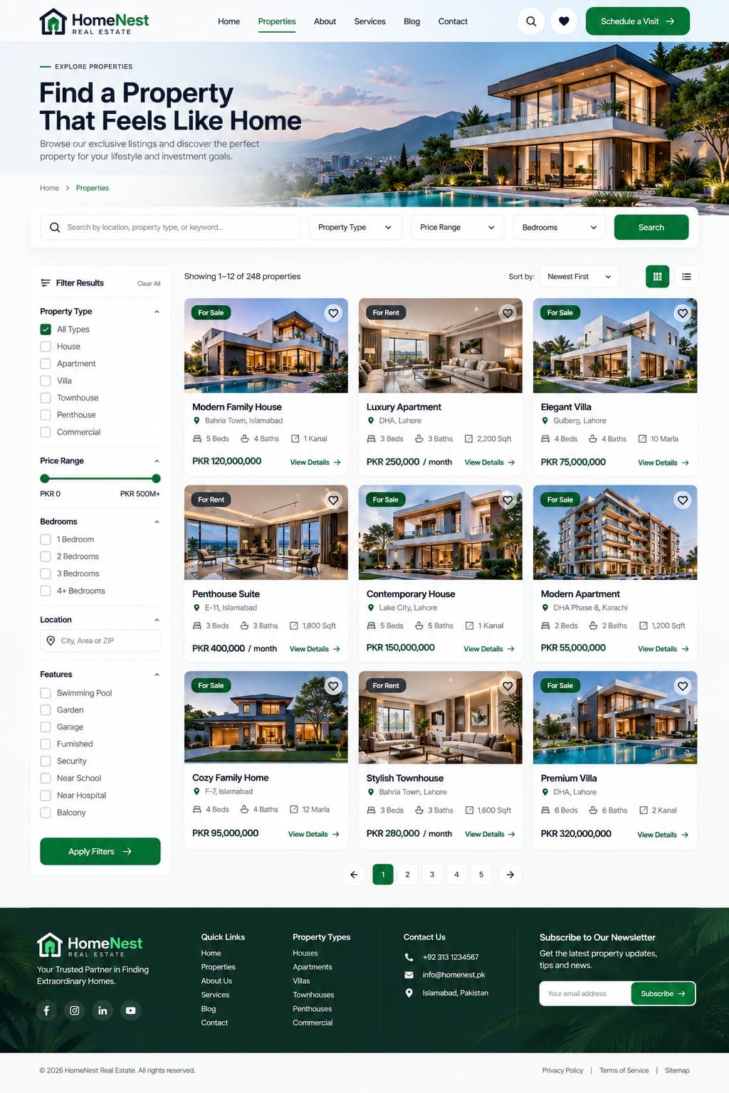 HomeNest Real Estate Website gallery image 2