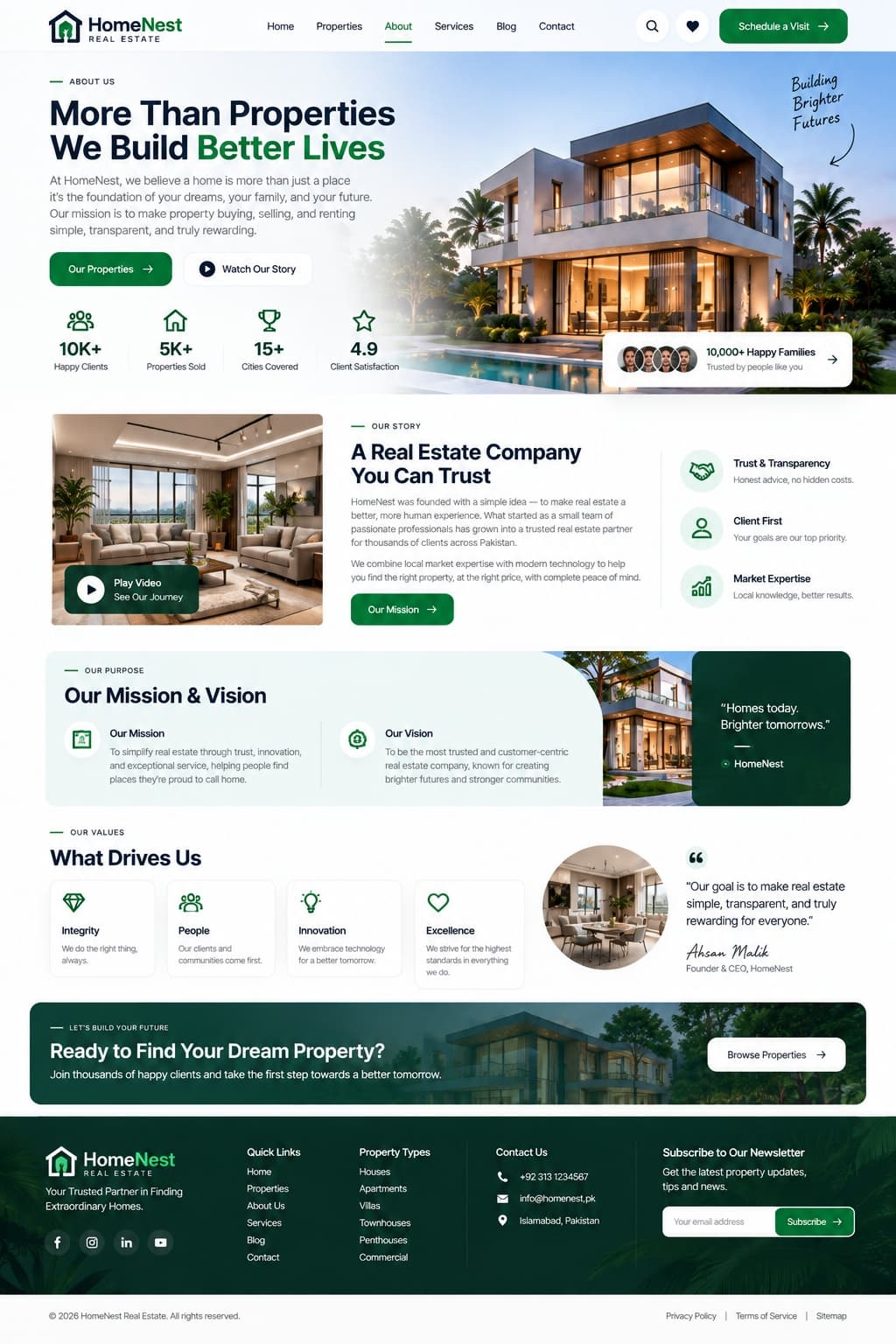 HomeNest Real Estate Website gallery image 3